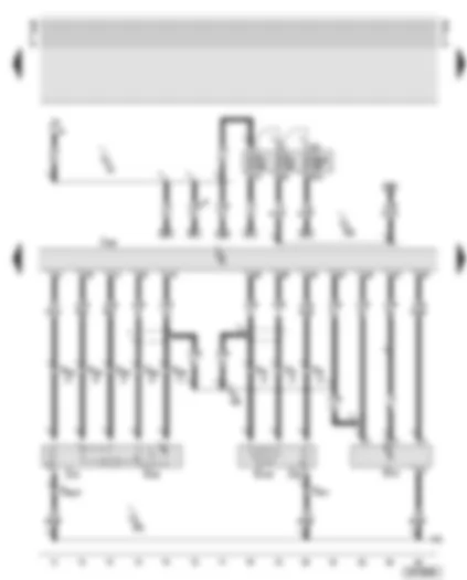 Wiring Diagram  AUDI A6 2001 - Motronic control unit - lambda probes - air mass meter