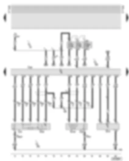 Wiring Diagram  AUDI A6 2002 - Motronic control unit - lambda probes - air mass meter