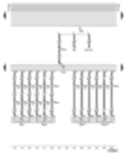 Wiring Diagram  AUDI A6 2001 - Motronic control unit - accelerator pedal position senders