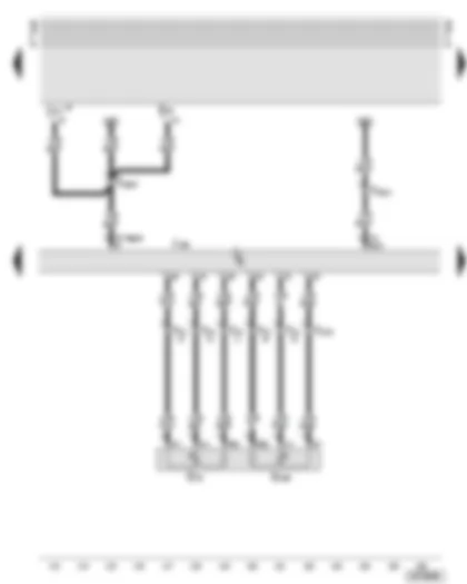 Wiring Diagram  AUDI A6 2002 - Motronic control unit - accelerator pedal position senders