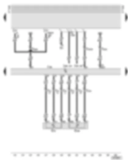 Wiring Diagram  AUDI A6 2005 - Motronic control unit - accelerator pedal position senders