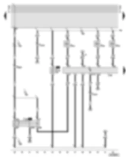 Wiring Diagram  AUDI A6 2001 - Diesel direct injection system control unit - diesel direct injection system relay - exhaust gas recirculation valve - charge pressure control solenoid valve - throttle butterfly valve