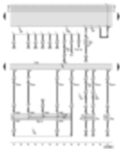 Wiring Diagram  AUDI A6 2001 - Diesel direct injection system control unit - cruise control system switch - brake light switch