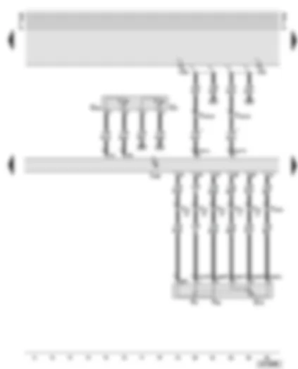 Wiring Diagram  AUDI A6 2002 - Diesel direct injection system control unit - coolant temperature senders - accelerator pedal position sender