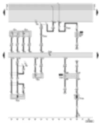 Wiring Diagram  AUDI A6 2001 - Diesel direct injection system control unit - engine speed sender - intake manifold pressure sender - fuel cooling pump relay - fuel temperature sender