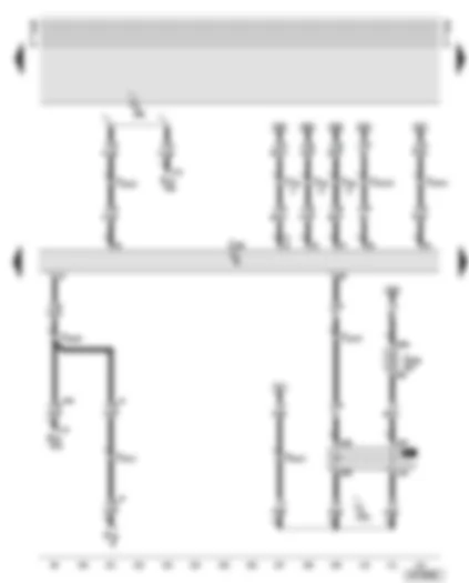 Wiring Diagram  AUDI A6 2001 - Diesel direct injection system control unit - ambient temperature sensor