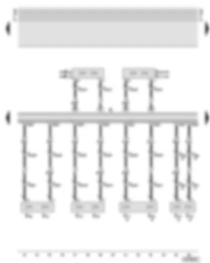 Wiring Diagram  AUDI A6 2002 - Radio - front and rear loudspeakers