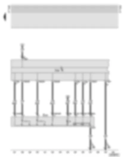 Wiring Diagram  AUDI A6 2001 - Combi-processor in dash panel insert - function selection switch II in centre console