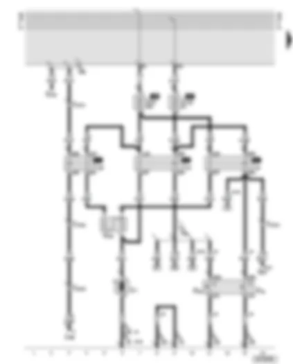 Wiring Diagram  AUDI A6 2001 - Radiator fan run-on relay - radiator fan 2nd speed relay - radiator fan relay - radiator fan thermo-switches - radiator fan