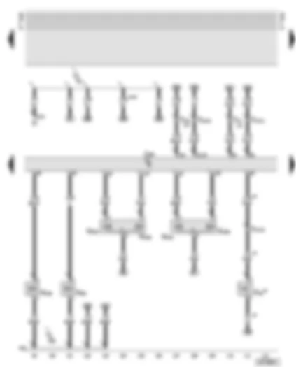 Wiring Diagram  AUDI A6 2002 - Motronic control unit - camshaft timing adjustment valves - intake manifold change-over valve - clutch pedal switch