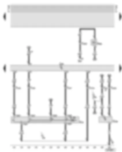 Wiring Diagram  AUDI A6 2002 - Motronic control unit - cruise control system - compressor regulating valve - oil level thermo sender-service interval