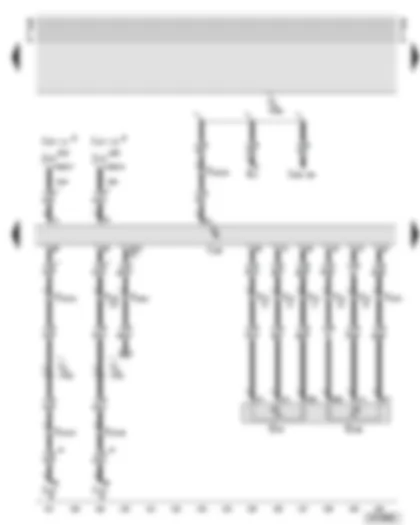 Wiring Diagram  AUDI A6 2003 - Motronic control unit - accelerator pedal position senders