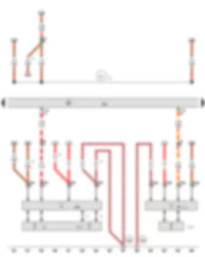 Wiring Diagram  AUDI A7 2015 - Radiator fan control unit - Engine control unit - Radiator fan control unit 2