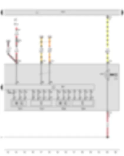 Wiring Diagram  AUDI A7 2015 - Potentiometer for left design trim control motor - Left swivel module position sensor - Left gas discharge bulb control unit - Onboard supply control unit