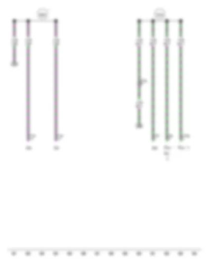 Электросхемa  AUDI A7 2011 - Соединение (диагностика) в жгуте проводов салона - Соединение 1 (шина LIN) в главном жгуте проводов