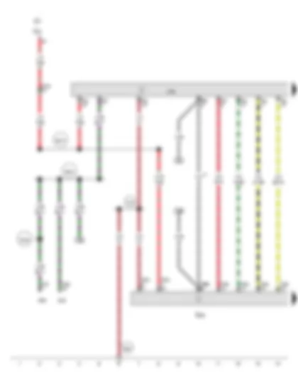 Wiring Diagram  AUDI A7 2011 - Multimedia system operating unit - Control unit 1 for information electronics