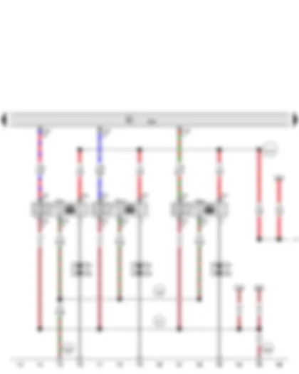 Wiring Diagram  AUDI A7 2015 - Engine control unit - Ignition coil 1 with output stage - Spark plug connector