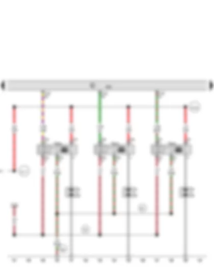 Wiring Diagram  AUDI A7 2015 - Engine control unit - Ignition coil 4 with output stage - Spark plug connector