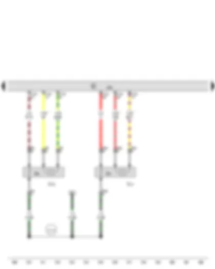 Wiring Diagram  AUDI A7 2016 - Lambda probe after catalytic converter - Engine control unit - Lambda probe 1 heater after catalytic converter