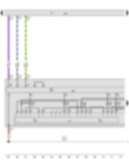 Wiring Diagram  AUDI A7 2015 - Output module 1 for right LED headlight - Onboard supply control unit