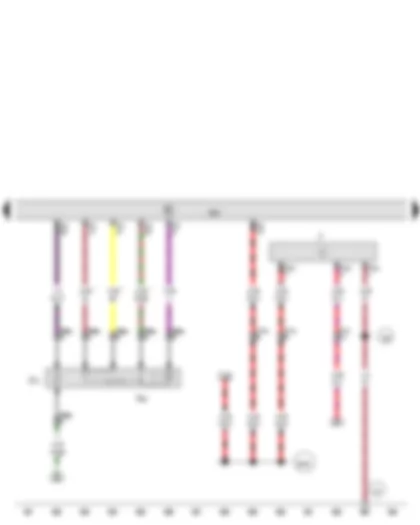 Wiring Diagram  AUDI A7 2015 - Brake light switch - Lambda probe - Engine control unit - Lambda probe heater