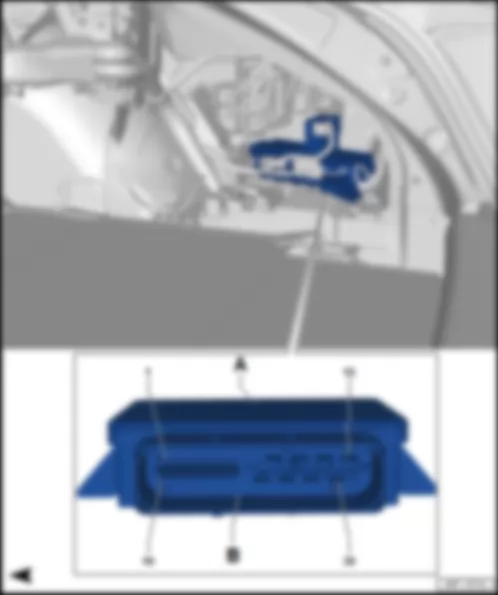 AUDI A7 2015 Fitting location, control unit for electromechanical parking brake J540