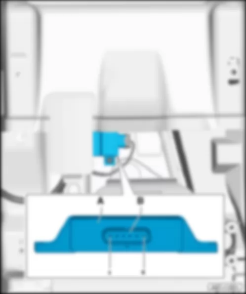AUDI A8 HYBRID 2015 Fitting location, power unit mounting control unit J931
