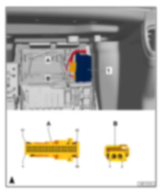 AUDI A8 HYBRID 2015 Fitting location,  data bus diagnostic interface J533 , from model year 2014