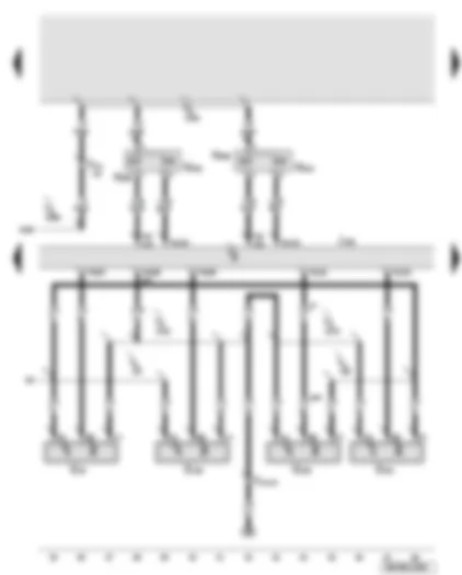Wiring Diagram  AUDI A8 2008 - Engine control unit - Hall sender - inlet camshaft control valve
