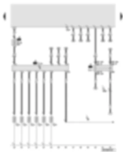 Wiring Diagram  AUDI A8 2010 - Automatic glow period control unit - terminal 30 voltage supply relay - glow plugs - glow plug fuse