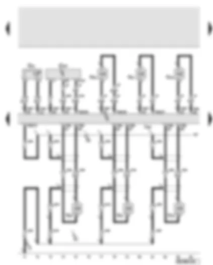 Wiring Diagram  AUDI A8 2005 - Engine control unit - fuel temperature sender - fuel pressure sender - injector - cylinder 1 - 3