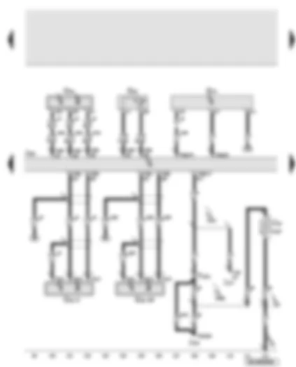 Wiring Diagram  AUDI A8 2005 - Engine control unit - Hall sender - air mass meter - engine speed sender - coolant temperature sender - suppression filter