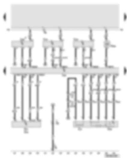 Wiring Diagram  AUDI A8 2010 - Engine control unit - throttle valve module - intake manifold flap motor - exhaust gas recirculation cooler change-over valve - intake air temperature sender - charge air pressure sender - lambda probe