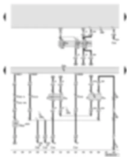 Wiring Diagram  AUDI A8 2005 - Engine control unit - brake light switch - air filter bypass flap valve