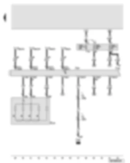 Wiring Diagram  AUDI A8 2008 - Steering column electronics control unit - steering column adjustment switch
