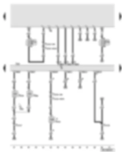 Wiring Diagram  AUDI A8 2008 - Engine control unit - fuel pressure regulating valve - fuel metering valve - air filter bypass flap valve
