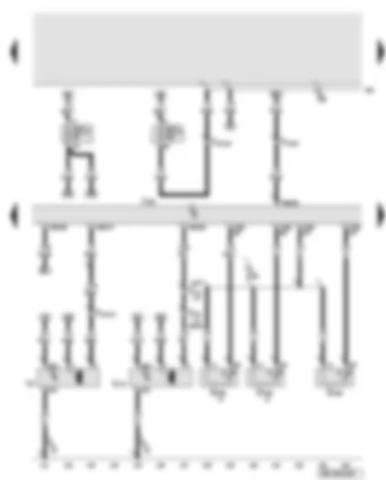 Wiring Diagram  AUDI A8 2010 - Engine control unit - radiator fan - exhaust gas temperature sender 1 - temperature sender before particulate filter