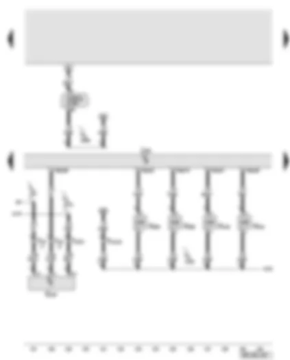 Wiring Diagram  AUDI A8 2010 - Engine control unit - fuel pressure sender - inlet camshaft control valve