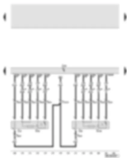 Wiring Diagram  AUDI A8 2010 - Engine control unit - lambda probe - lambda probe 2 - lambda probe heater