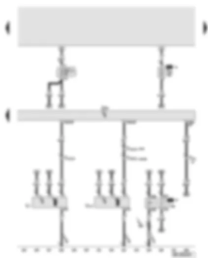Wiring Diagram  AUDI A8 2008 - Engine control unit - cold start relay for fuel pump - fuel pump fuse - radiator fan