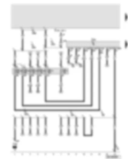Wiring Diagram  AUDI A8 2010 - Onboard supply control unit - terminal 15 voltage supply relay - fuses