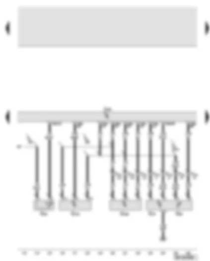 Wiring Diagram  AUDI A8 2010 - Engine control unit - coolant temperature sender - air mass meter - brake servo pressure sensor - fuel pressure sender for low pressure - intake air temperature sender