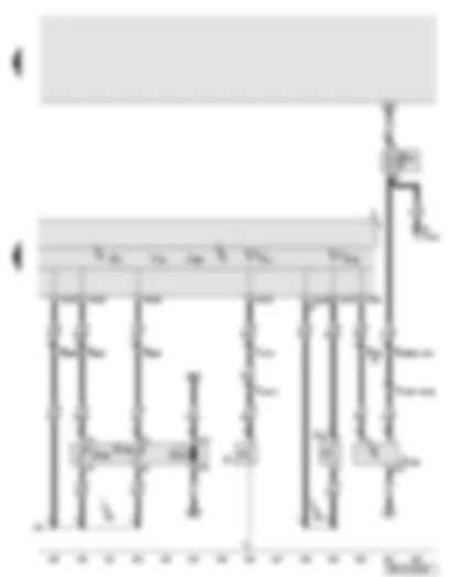 Wiring Diagram  AUDI A8 2010 - Control unit in dash panel insert - fuel gauge - fuel pump - fuel gauge sender - oil pressure switch - coolant shortage indicator switch - oil level and oil temperature sender