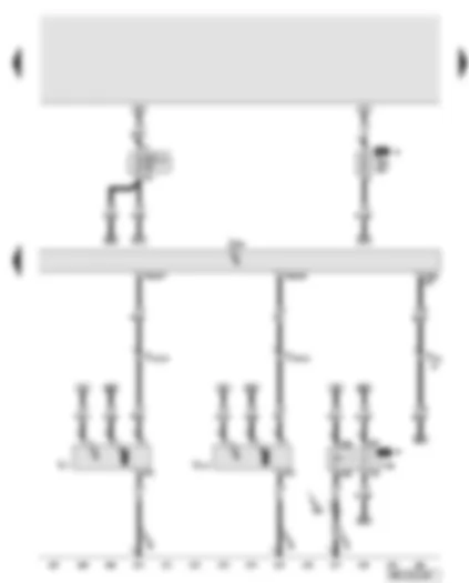 Wiring Diagram  AUDI A8 2010 - Engine control unit - cold start relay for fuel pump - fuel pump fuse - radiator fan