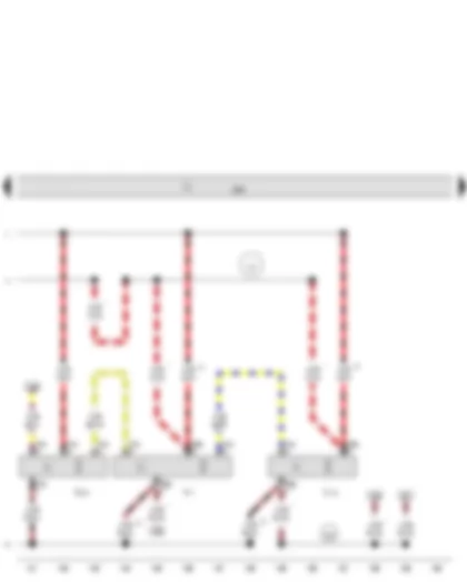 Wiring Diagram  AUDI A8 2014 - Climatronic control unit - Air flow flap control motor - Air recirculation flap control motor - Indirect ventilation flap control motor