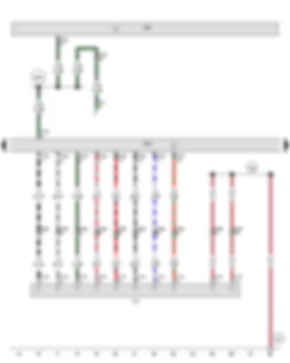 Wiring Diagram  AUDI A8 2012 - Trailer detector control unit - Trailer socket