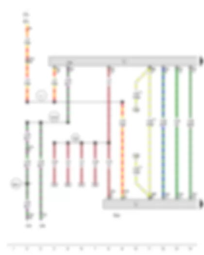 Wiring Diagram  AUDI A8 2010 - Multimedia system operating unit - Control unit 1 for information electronics