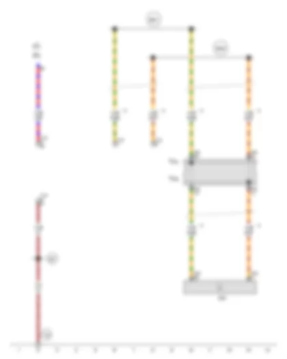 Wiring Diagram  AUDI A8 2011 - Wiring junction for convenience CAN bus - high