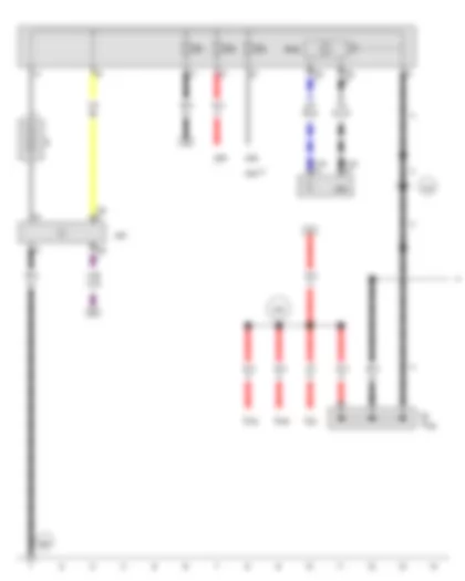 Wiring Diagram  AUDI A8 2010 - Battery - Battery monitor control unit - Battery isolation igniter