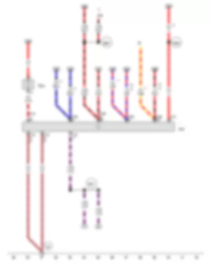Wiring Diagram  AUDI A8 2012 - Voltage stabiliser - Start/Stop operation fuse